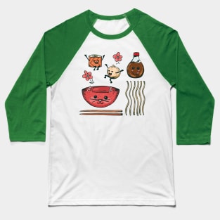 Kawaii Sushi #3 Baseball T-Shirt